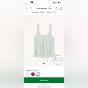 Skimming V-Neck Crochet Tank